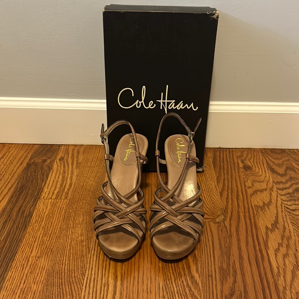 Cole Haan wedge sandals size 8 1/2